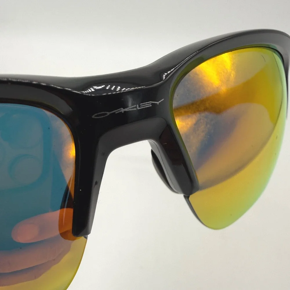 Oakley Sunglasses Men OS Black Flak 2.0 XL OO9363-1464 Fire Iridium Sport Wrap